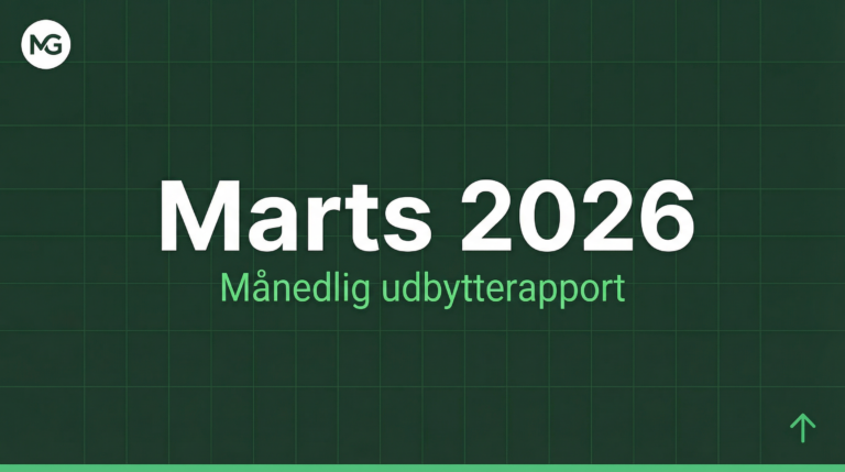 Marts 2026: $14,92 i udbytte – den bedste måned hidtil